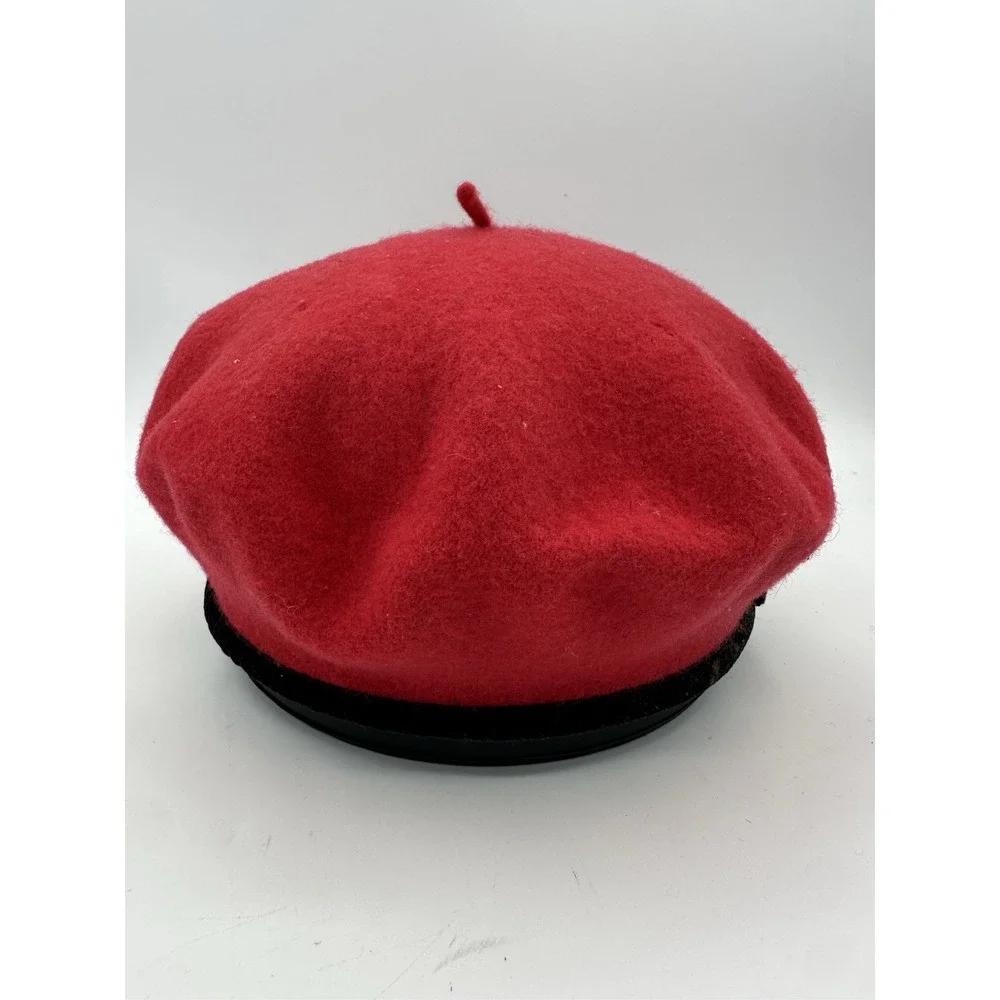 Gap 100% Virgin Wool Red Women's Beret Style Cap Small Medium